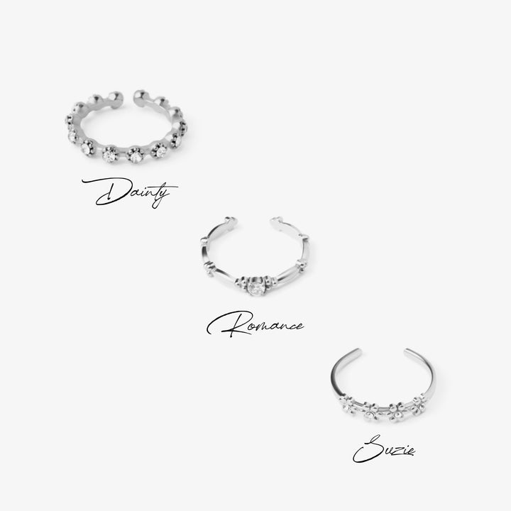 Conjunto Blooming Romance plata