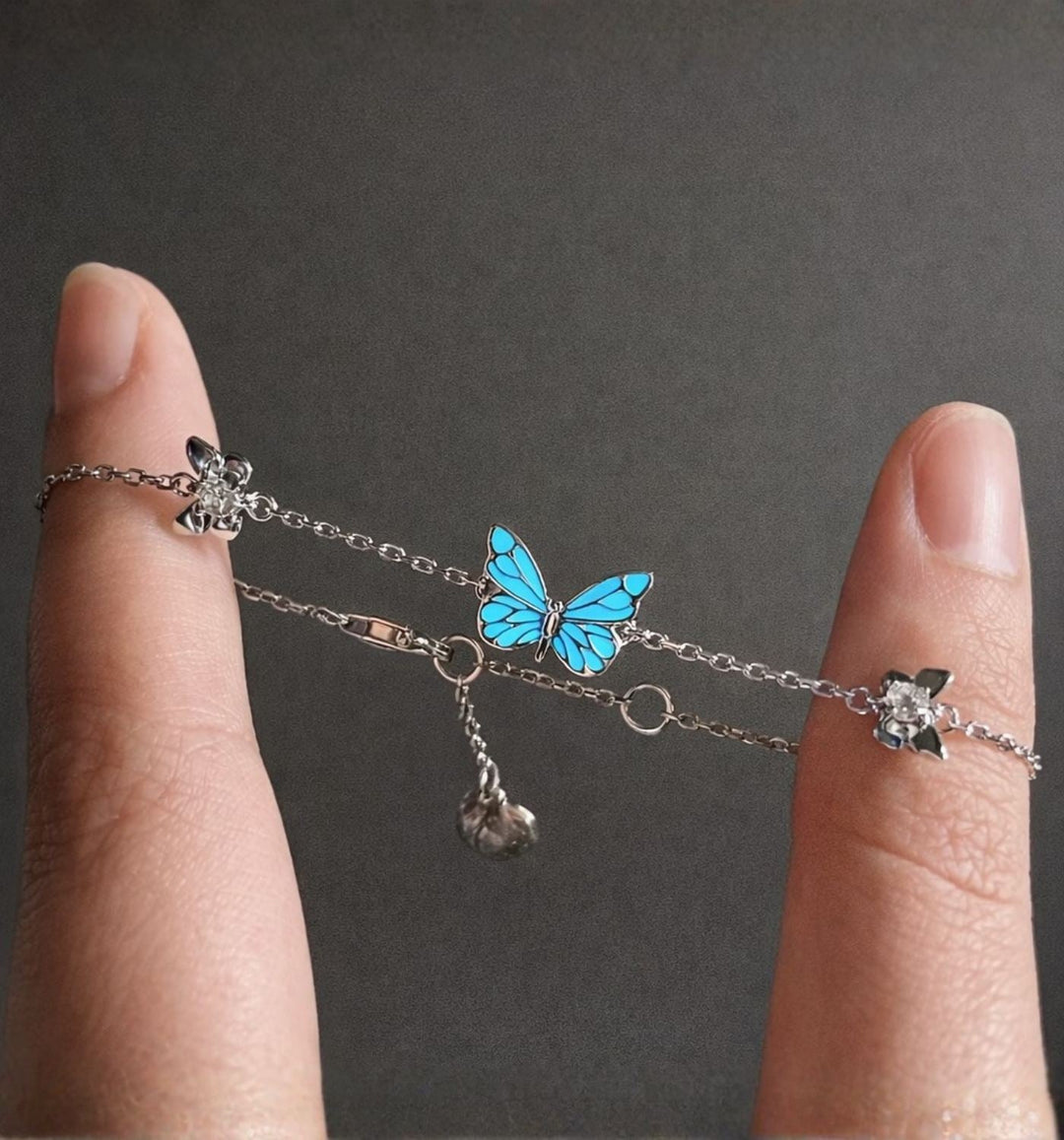 Pulsera Mariposa Luminosa en la oscuridad
