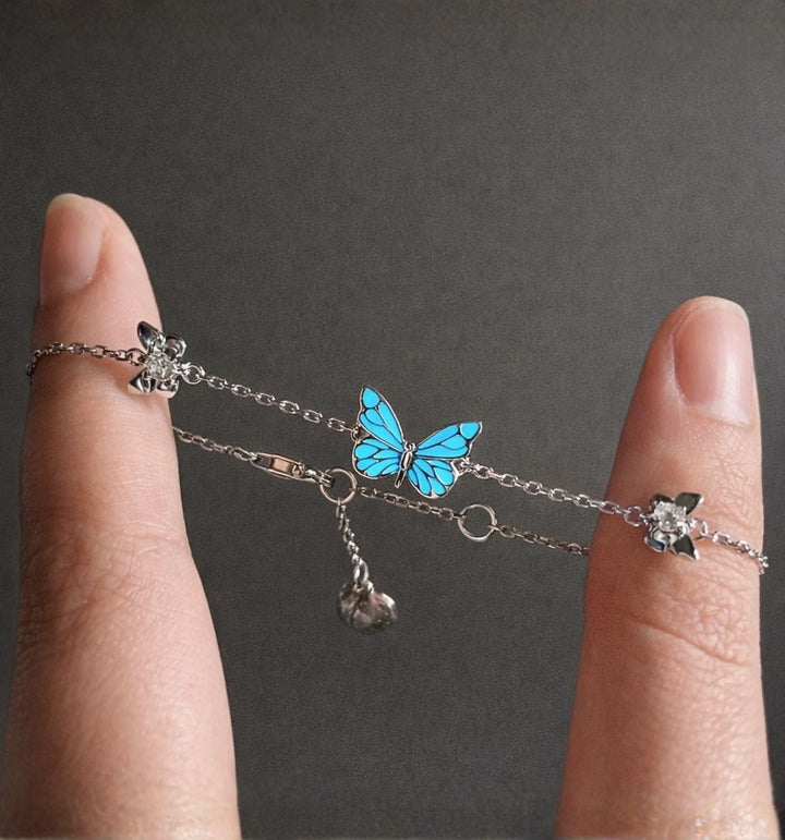 Pulsera Mariposa Luminosa en la oscuridad