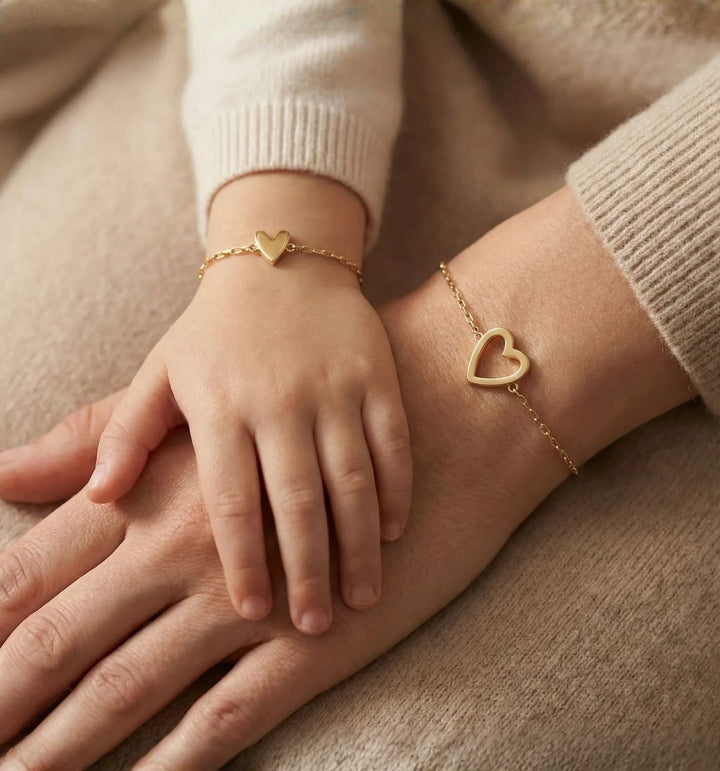 Conjunto Dos Corazones puesto
