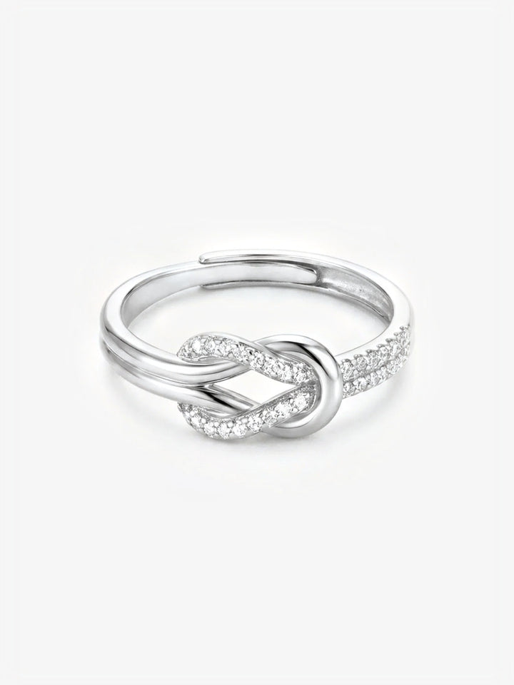 Anillo Nudo de Amor plata
