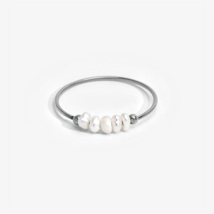 Anillo Perla plata
