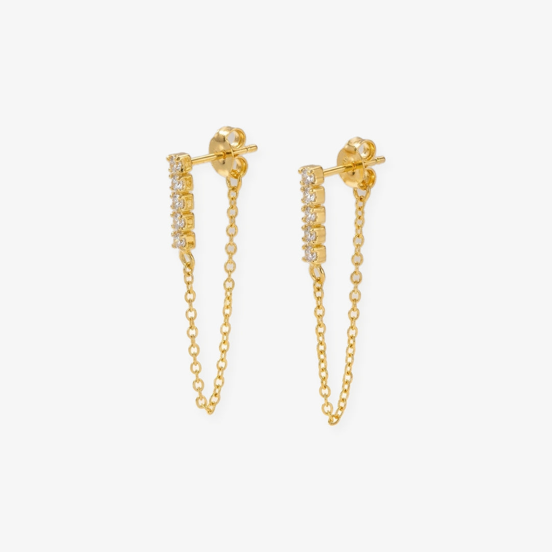 Pendientes Lluvia oro