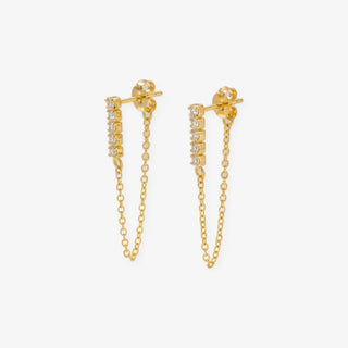 Pendientes Lluvia oro