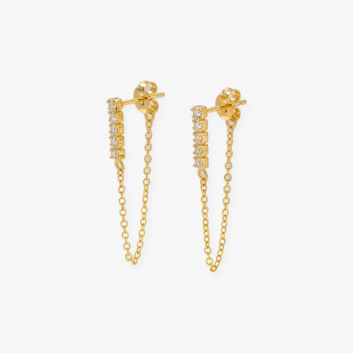 Pendientes Lluvia oro