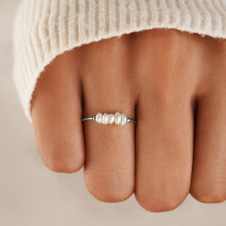Anillo Perla plata