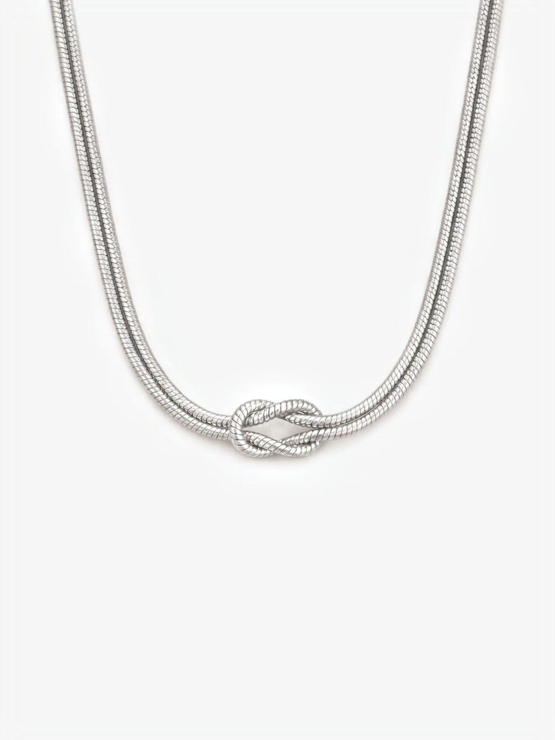 Collar Nudo de Amor plata