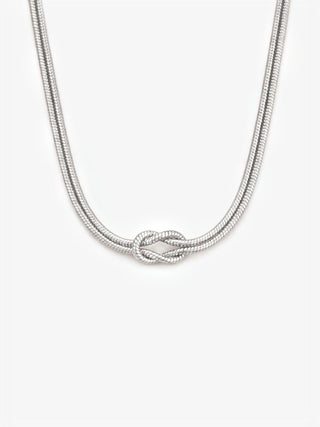 Collar Nudo de Amor plata