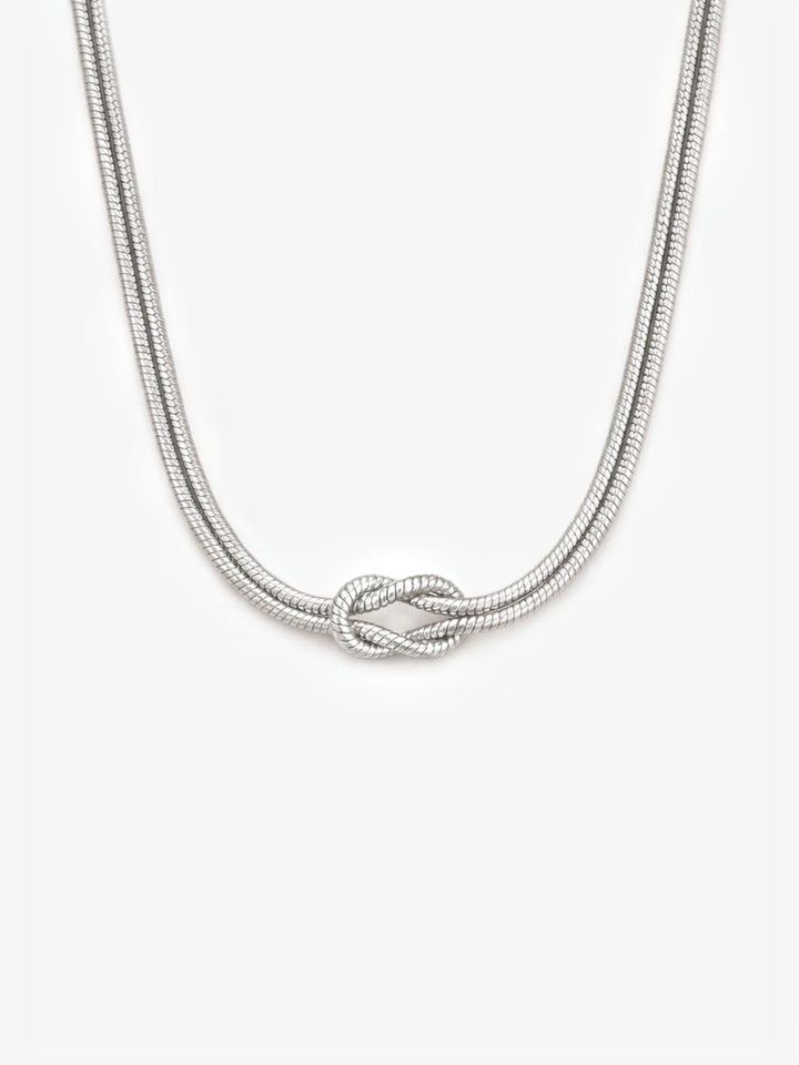 Collar Nudo de Amor plata