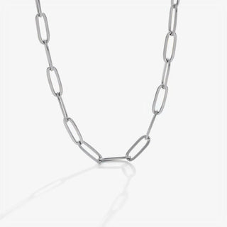 Collar Paperclip plata