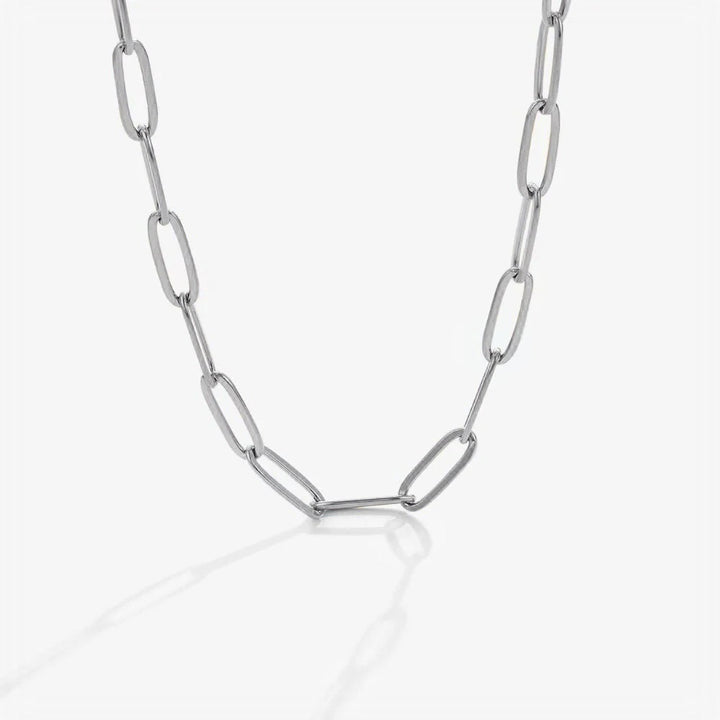 Collar Paperclip plata