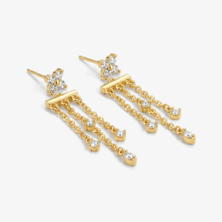 Pendientes Cascada oro