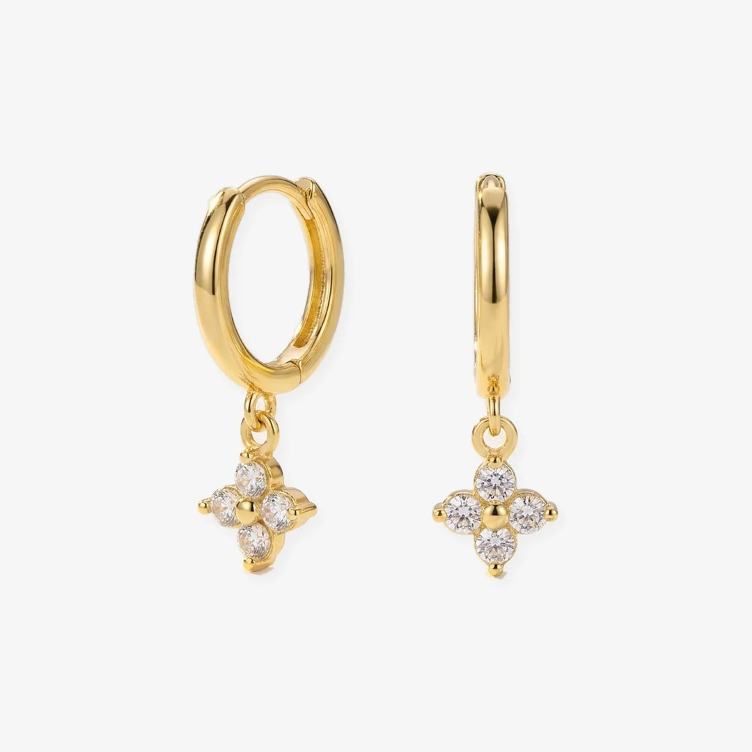 Aros Trébol oro