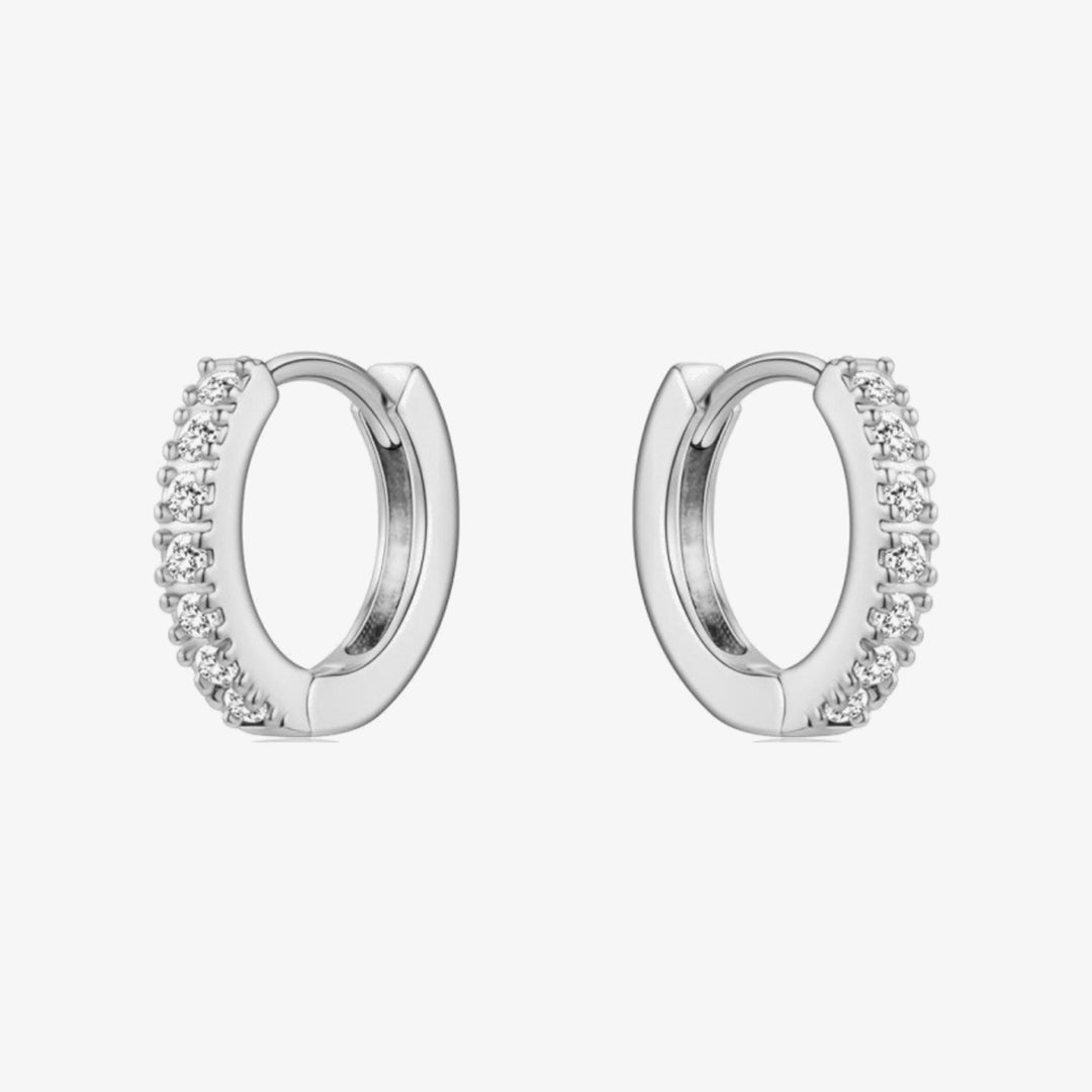 Aros Brillo plata