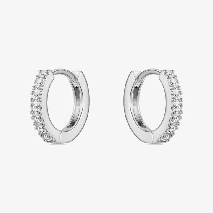 Aros Brillo plata