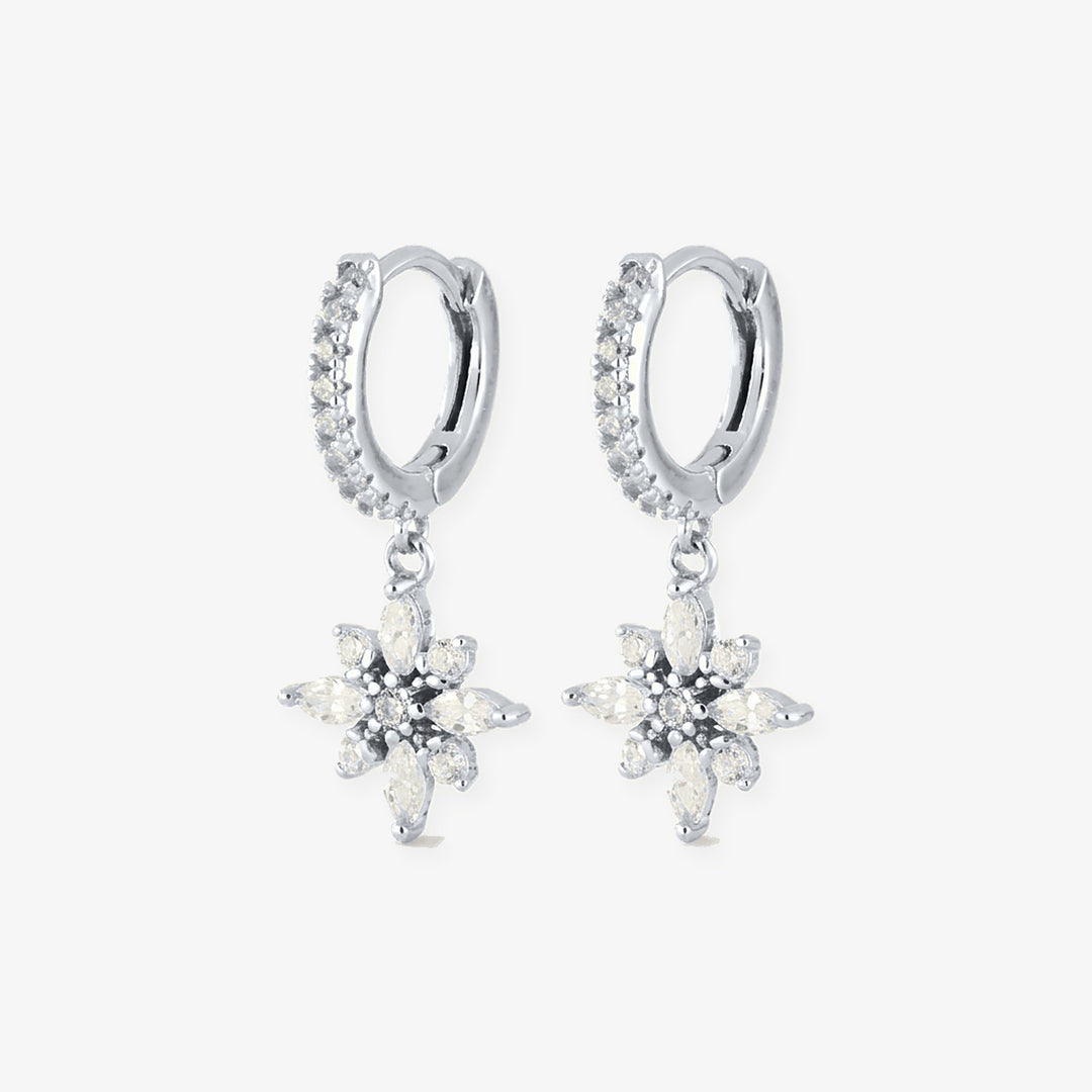 Aros Dalia en plata