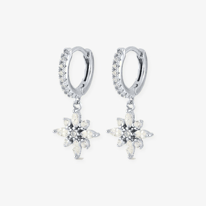 Aros Dalia en plata