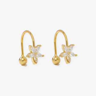 Pendientes Pétalo en oro
