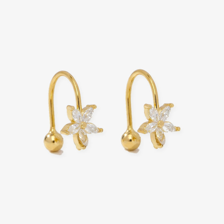 Pendientes Pétalo en oro