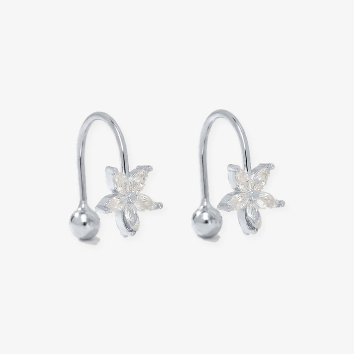 Pendientes Pétalo en plata