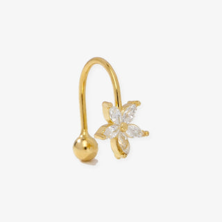 Pendientes Pétalo en oro, unidad