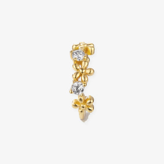 Earcuff Ramo en oro, unidad