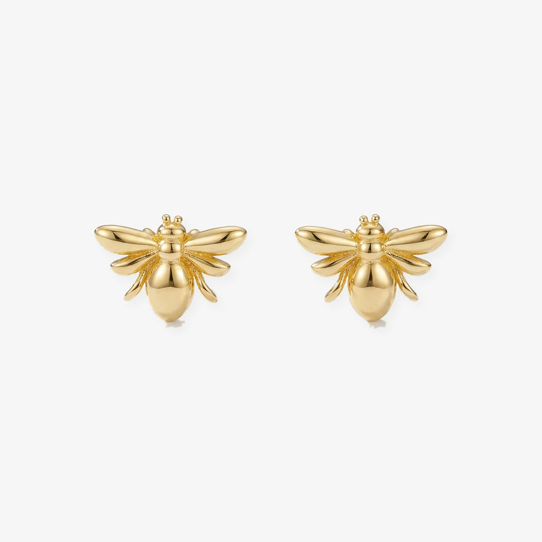 Pendientes Abeja en oro
