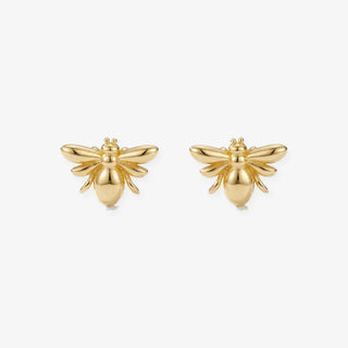 Pendientes Abeja en oro