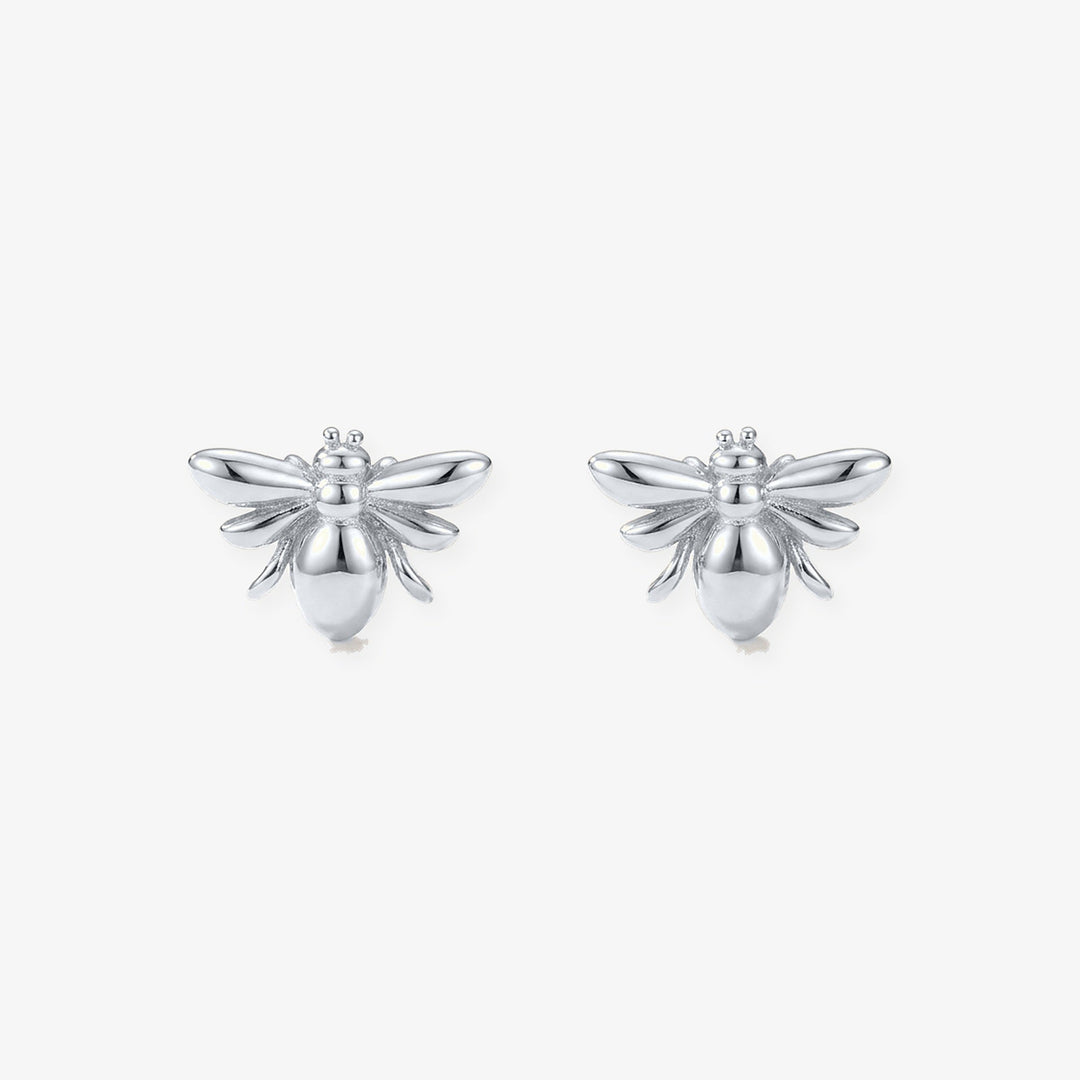 Pendientes Abeja en plata