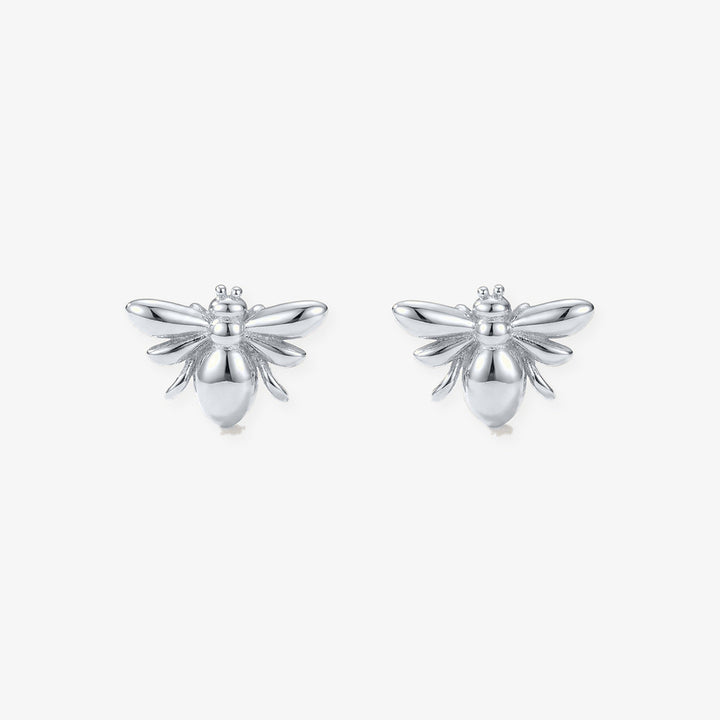 Pendientes Abeja en plata