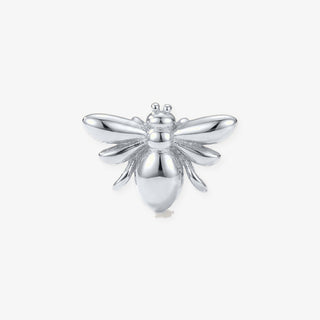 Pendientes Abeja en plata, unidad