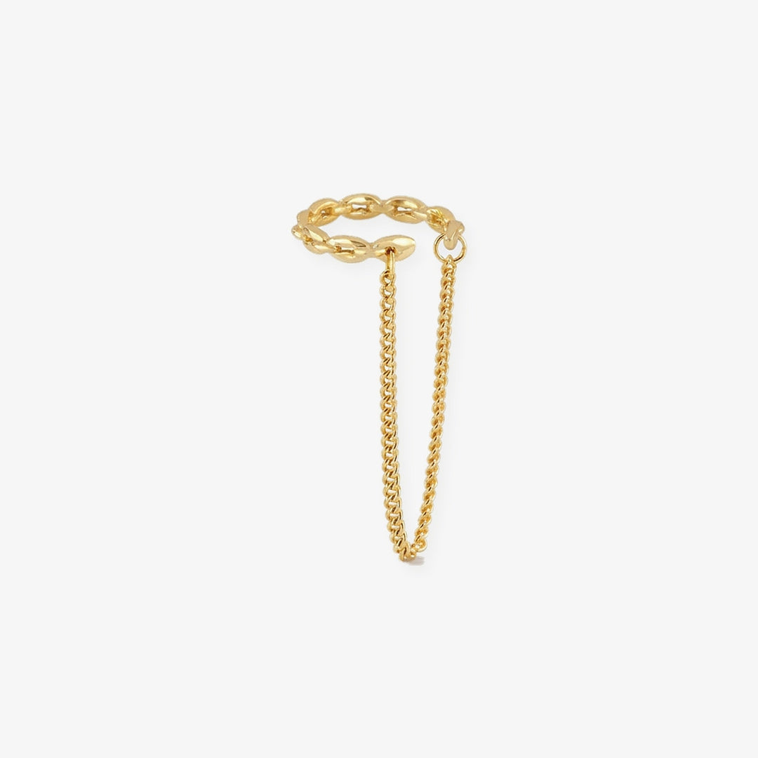 Earcuff Néctar en oro, unidad