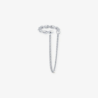 Earcuff Néctar en plata, unidad