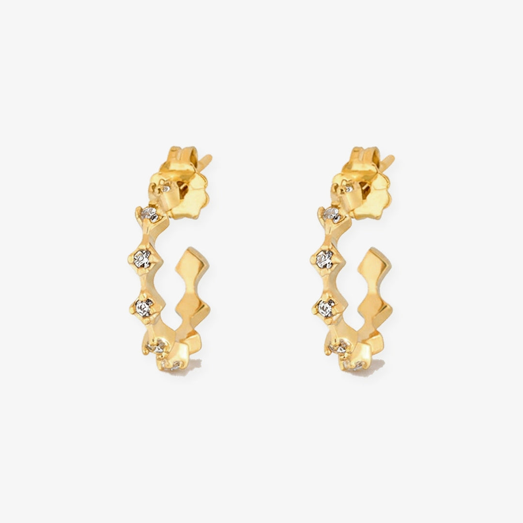 Aros Panal en oro