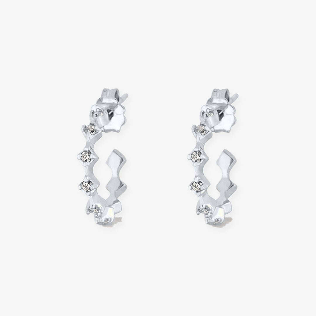 Aros Panal en plata