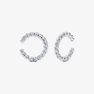 Earcuff Trenza plata