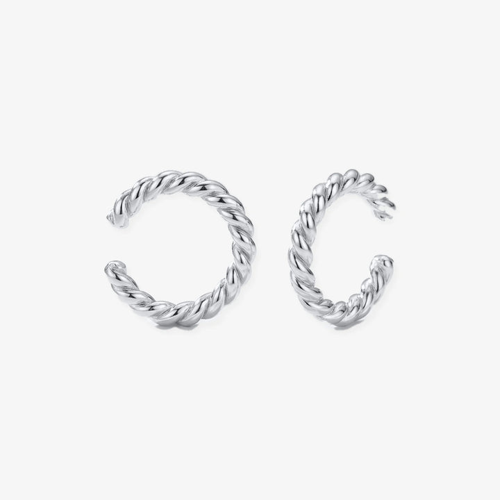 Earcuff Trenza plata