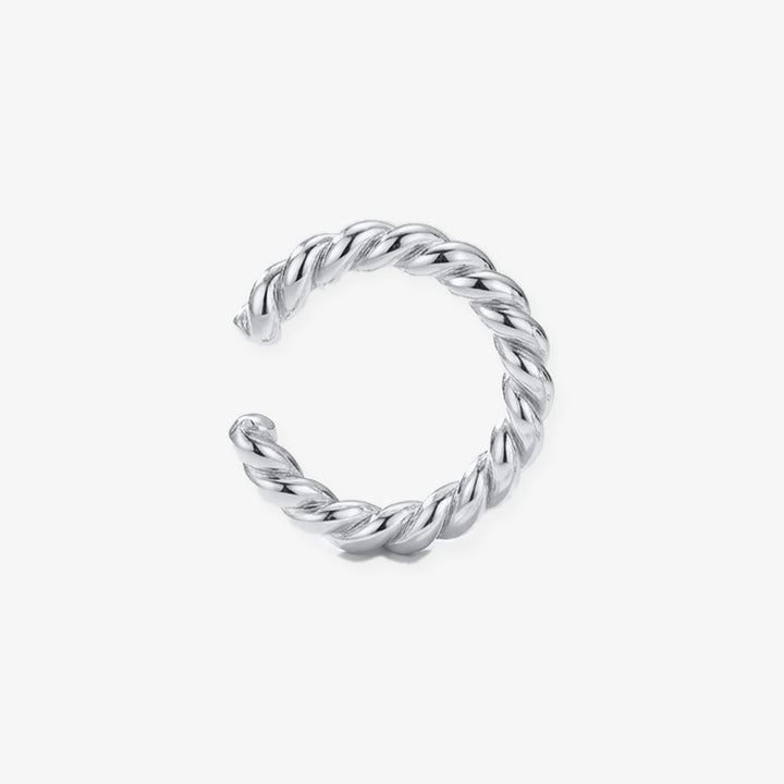 Earcuff Trenza plata