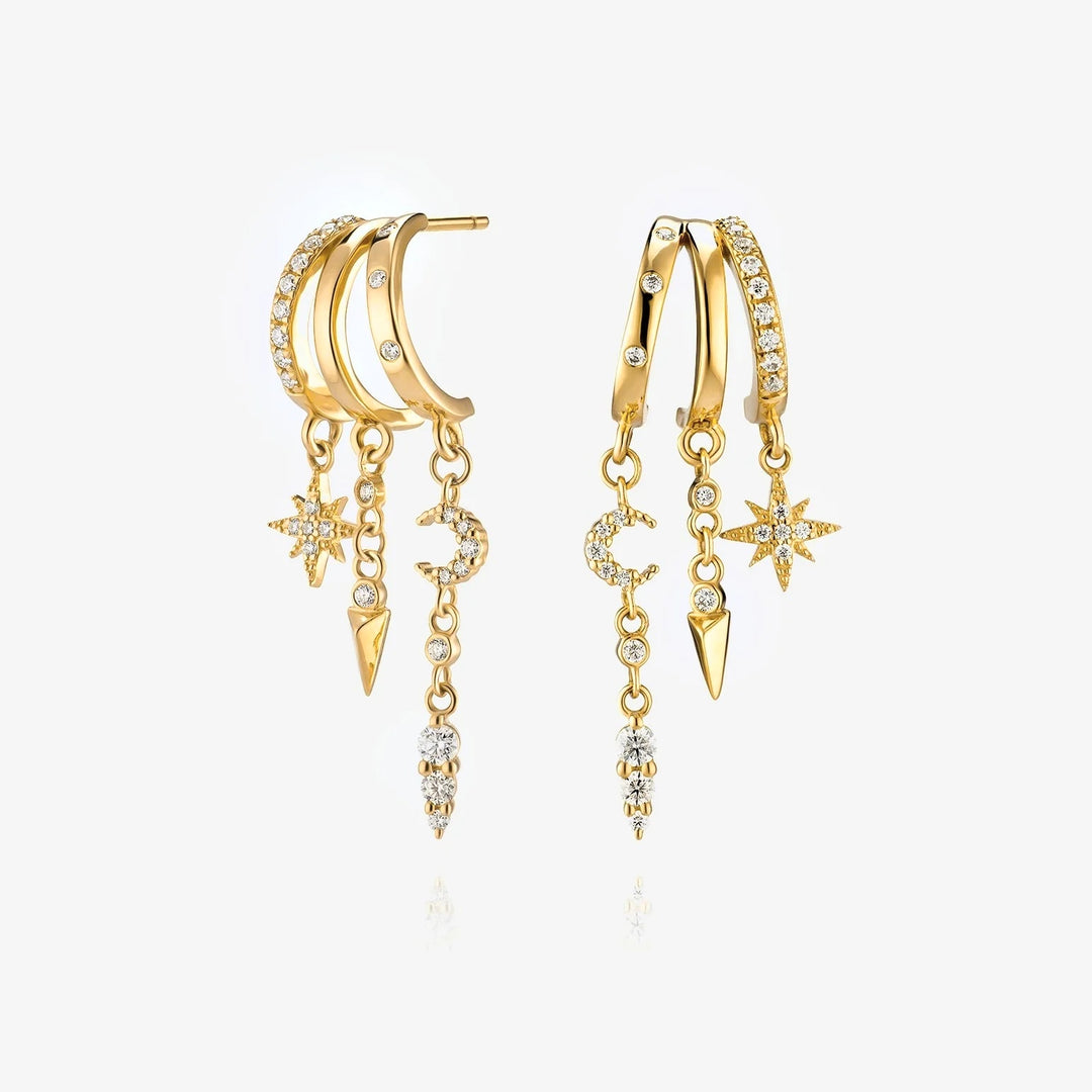 Pendientes Mini Nyx oro