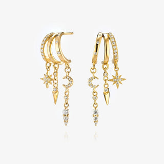 Pendientes Mini Nyx oro