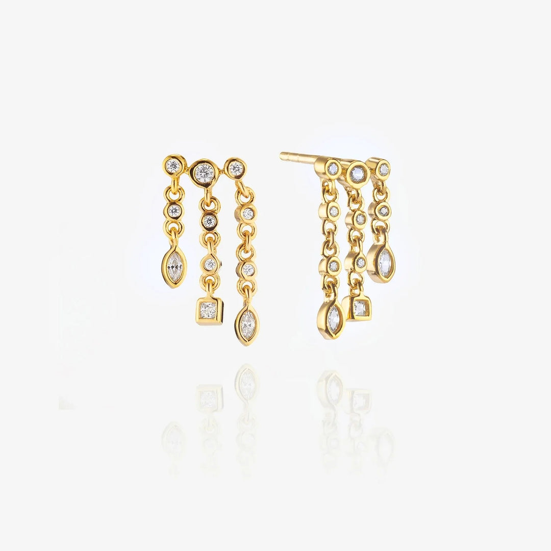 Pendientes Paros oro