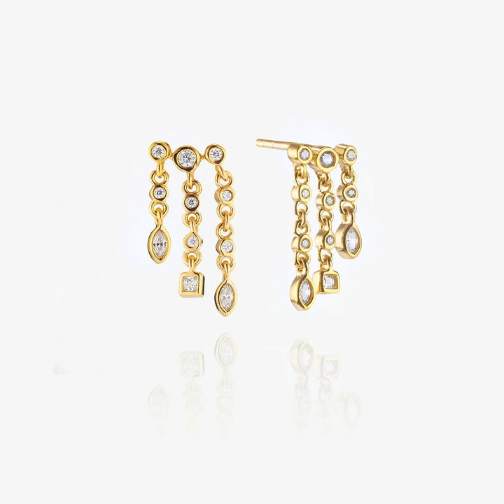 Pendientes Paros oro