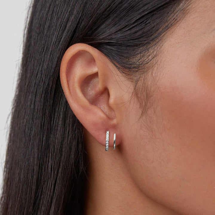 Pendientes Calista plata